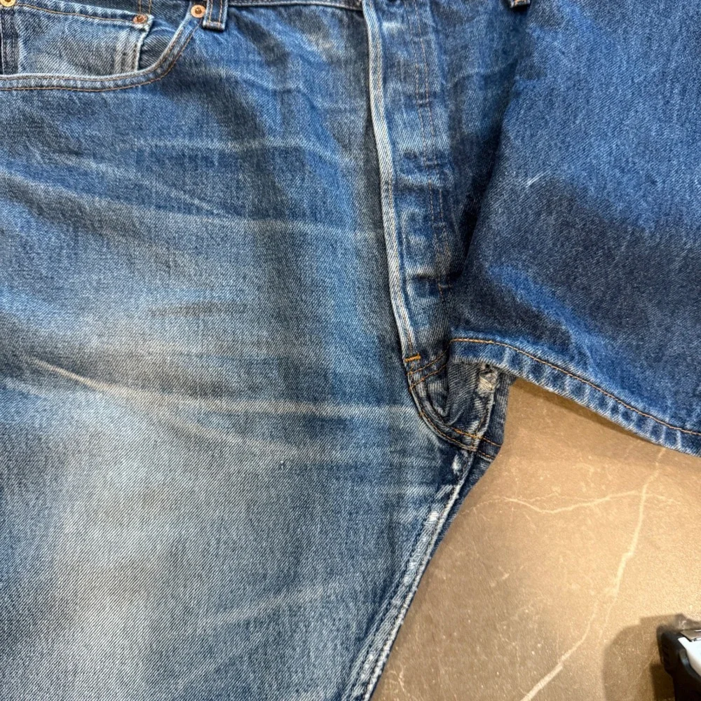 Vintage Levi's 501 xx Honeycomb Jeans Blue Button Fly USA 38 x 31 Faded 90s